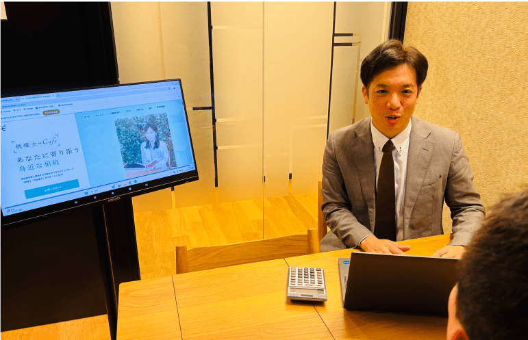 お客様との面談写真